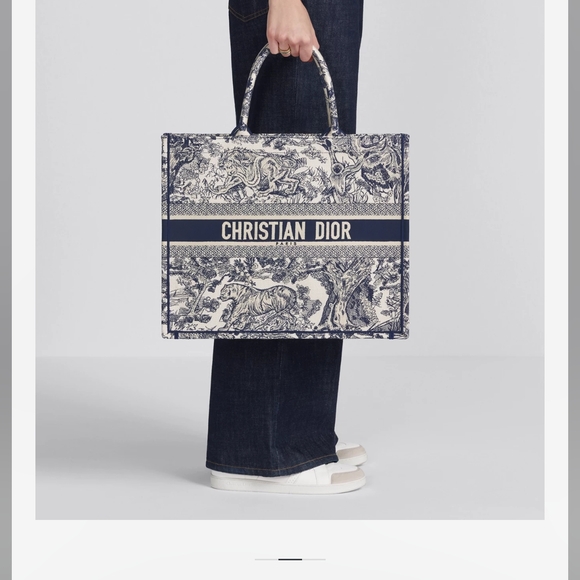 Dior Handbags - Dior Blue and White LARGE Tote Bag